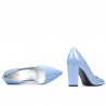 Chaussures élégantes femme 1261 vernis bleu