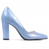 Chaussures élégantes femme 1261 vernis bleu