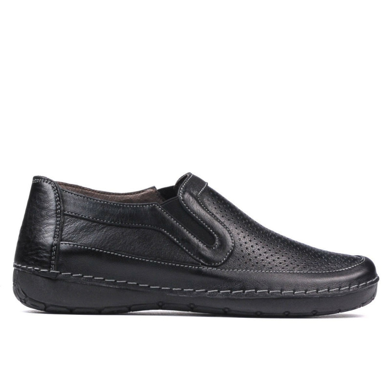 Mocassins femme (grandes tailles) 6000m noir