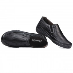 Mocassins femme (grandes tailles) 6000m noir