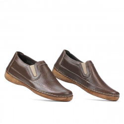 Mocassins femme (grandes tailles) 6000m cappuccino