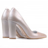 Chaussures élégantes femme 1261 cappuccino nacré