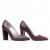 Chaussures élégantes femme 1261 bordeaux nacré