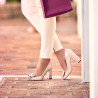Sandales femme 1271 beige nacré