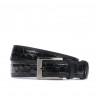 Ceinture homme 32bc noir+croco noir