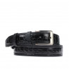 Ceinture homme 32bc noir+croco noir