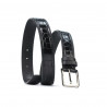 Ceinture homme 32bc noir+croco noir