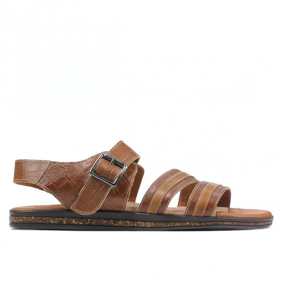 Sandales hommes 315 croco marron Sandales hommes 315 croco marron