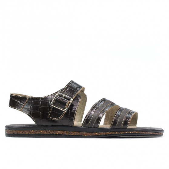 Sandales hommes 315 croco café Sandales hommes 315 croco café