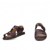 Sandales hommes 315 croco bordeaux