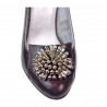 Chaussures élégantes femme 1272 vernis bordeaux