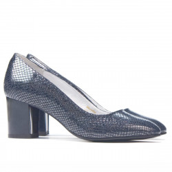 Chaussures élégantes femme 1268 python indigo