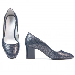 Chaussures élégantes femme 1268 python indigo