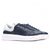 Baskets femme 6008 indigo+blanc