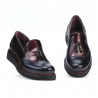 Chaussures casual femme 659 vernis indigo+bordeaux