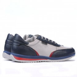 Baskets adolescents 374 indigo combiné