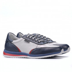 Baskets adolescents 374 indigo combiné