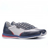 Baskets adolescents 374 indigo combiné