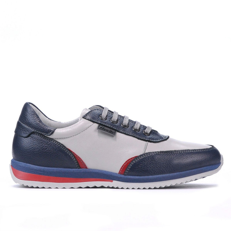 Baskets adolescents 374 indigo combiné