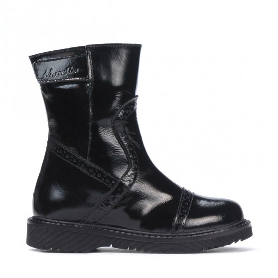 Petites bottes pour enfants 101c vernis noir