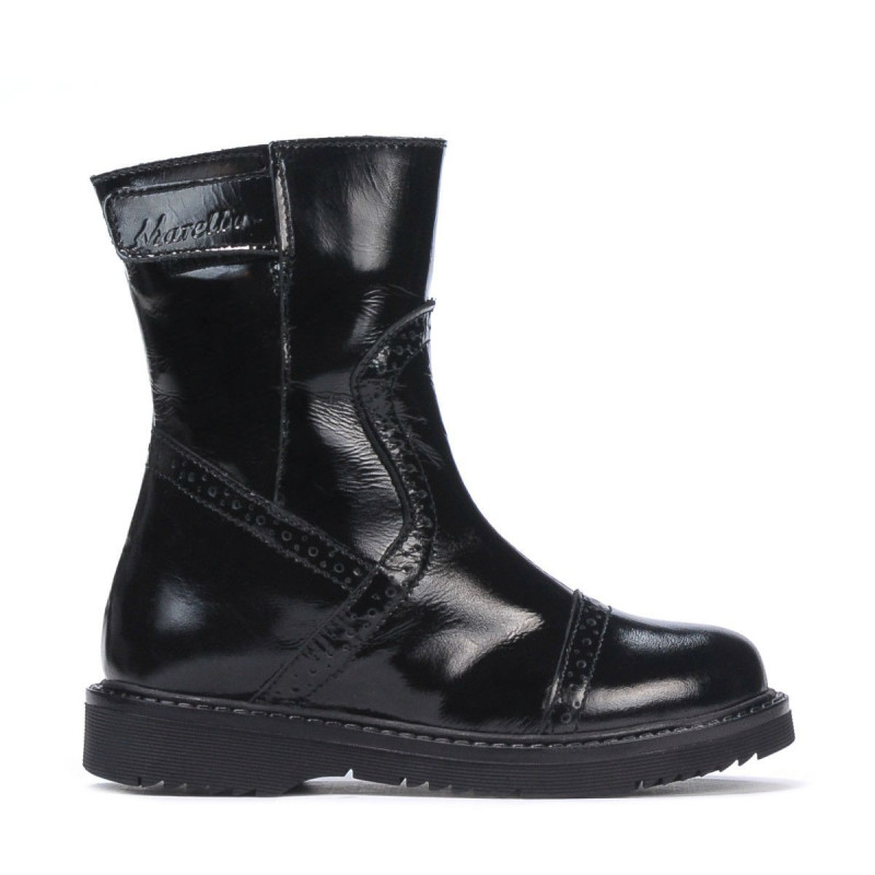 Petites bottes pour enfants 101c vernis noir