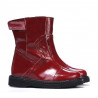 Bottes enfants petits 101c verni bordeaux