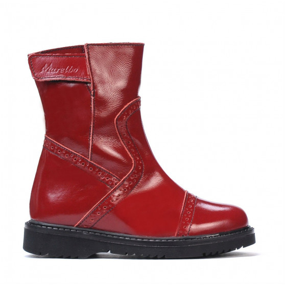 Bottes enfants petits 101c verni bordeaux Bottes enfants petits 101c verni bordeaux