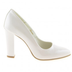 Chaussures élégantes femme 1214 vernis ivoire