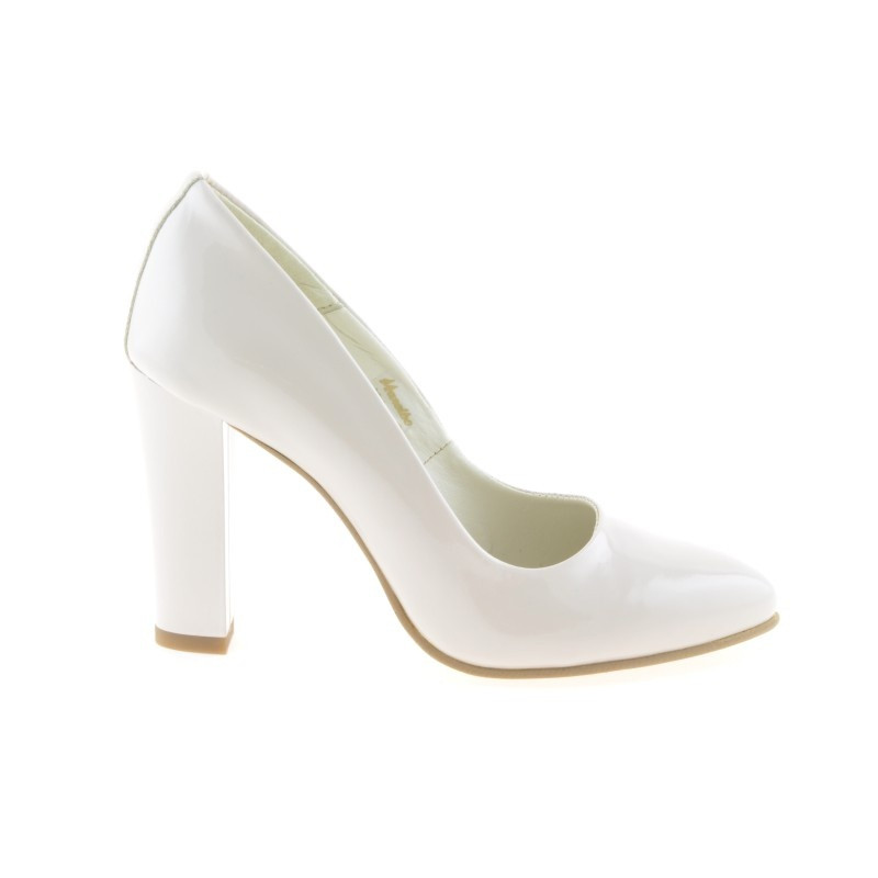 Chaussures élégantes femme 1214 vernis ivoire