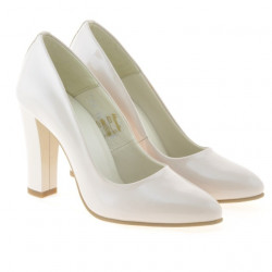 Chaussures élégantes femme 1214 vernis ivoire