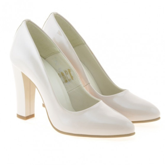Chaussures élégantes femme 1214 vernis ivoire