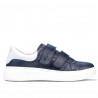 Baskets femme 6008sc indigo+blanc