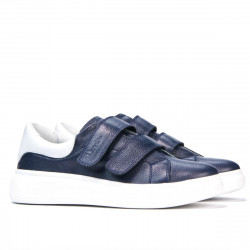 Baskets femme 6008sc indigo+blanc