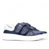 Baskets femme 6008sc indigo+blanc