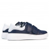 Baskets femme 6008sc indigo+blanc