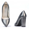 Chaussures élégantes femme 1261 gris métallisé