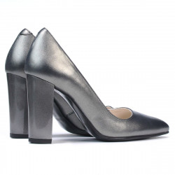 Chaussures élégantes femme 1261 gris métallisé