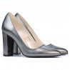 Chaussures élégantes femme 1261 gris métallisé