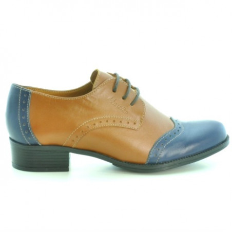 Chaussures casual femme 691 marron+indigo