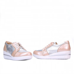 Chaussures casual femme 6006 poudre combiné