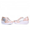 Chaussures casual femme 6006 poudre combiné