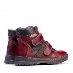 Bottes enfant 3015 bordeaux combiné