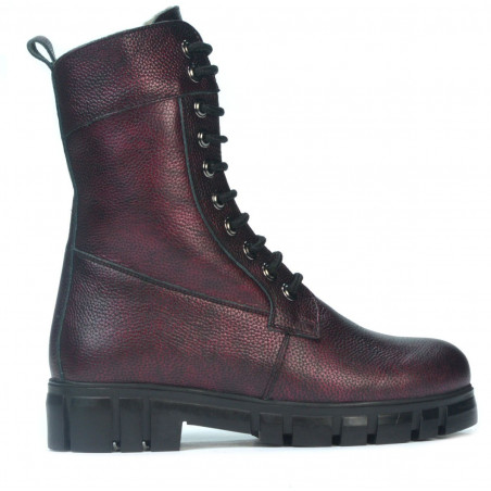 Bottes femme 3337 bordeaux nacré