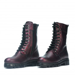 Bottes femme 3337 bordeaux nacré