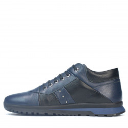 Chaussures décontractées homme 4110 indigo+noir