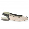 Sandales femme 583 rose+brun