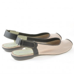 Sandales femme 583 rose+brun