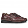 Chaussures sport/casual femme 6005 bordeaux combiné