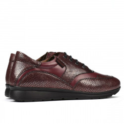 Chaussures sport/casual femme 6005 bordeaux combiné