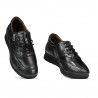 Baskets/chaussures décontractées femme 6005 noir combiné